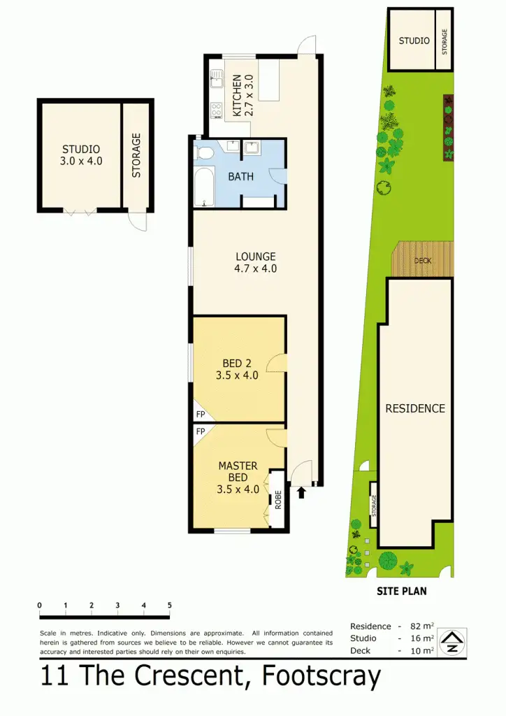 Floorplan of Homely house listing, 11 The Crescent, Footscray VIC 3011