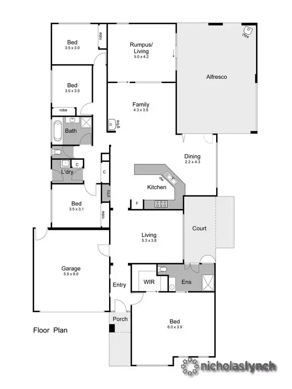 Floorplan of Homely house listing, 14 Black Wallaby Drive, Langwarrin VIC 3910