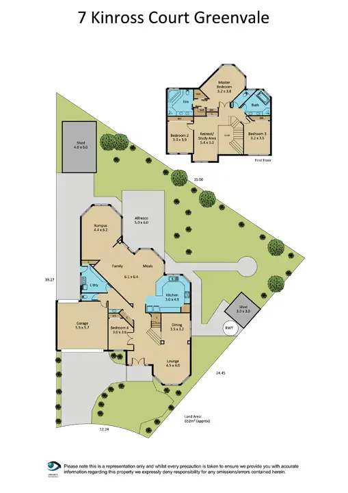 Floorplan of Homely house listing, 7 Kinross Court, Greenvale VIC 3059