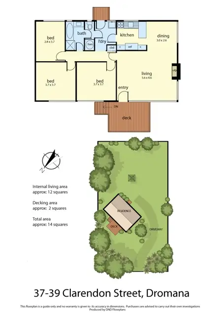 Floorplan of Homely house listing, 37 - 39 Clarendon Street, Dromana VIC 3936