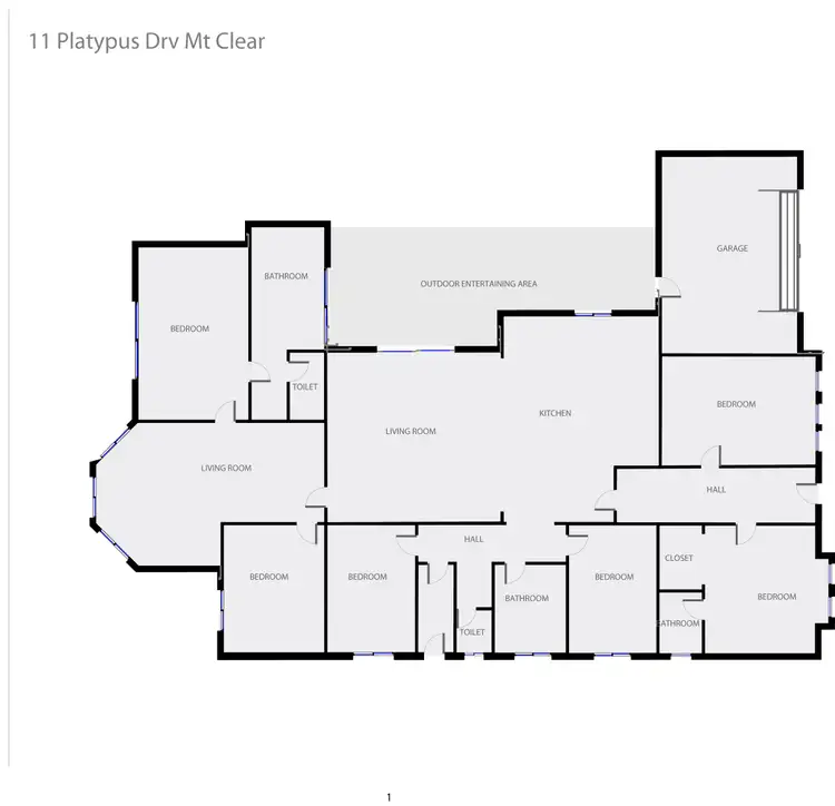Floorplan of Homely house listing, 11 Platypus Drive, Mount Clear VIC 3350