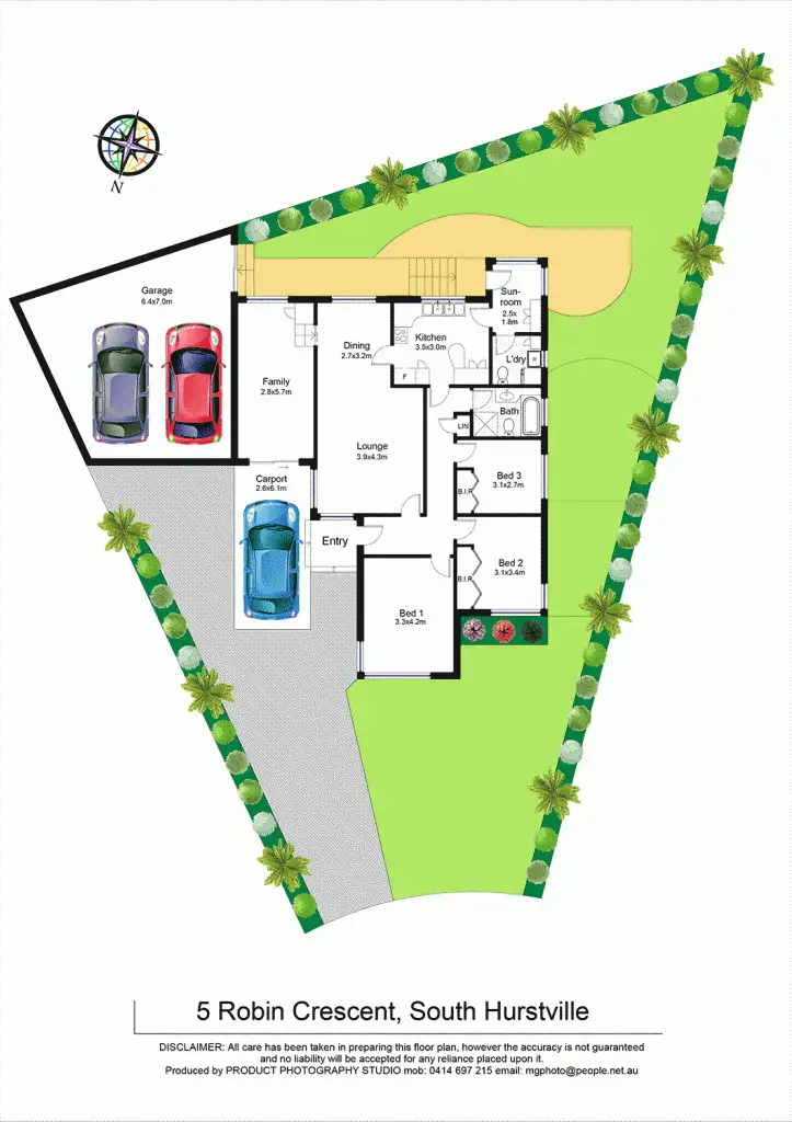 Floorplan of Homely house listing, 5 Robin Crescent, South Hurstville NSW 2221