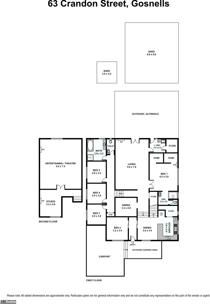 Floorplan of Homely house listing, 63 Crandon Street, Gosnells WA 6110