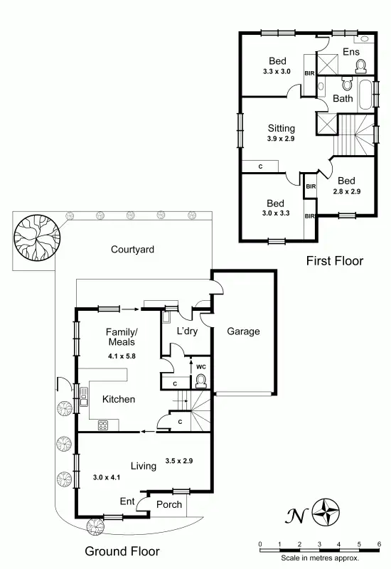 Floorplan of Homely townhouse listing, 4/1773 Dandenong Road, Oakleigh East VIC 3166