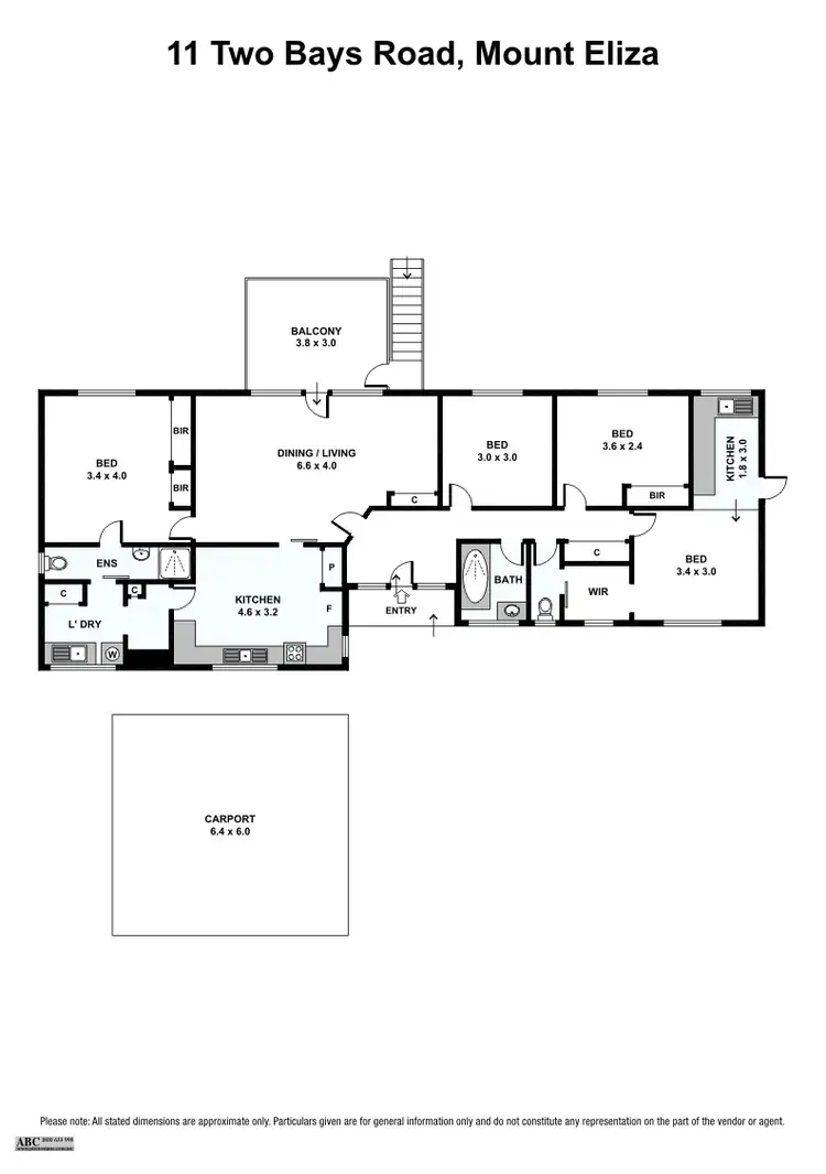 Floorplan of Homely house listing, 11 Two Bays Road, Mount Eliza VIC 3930