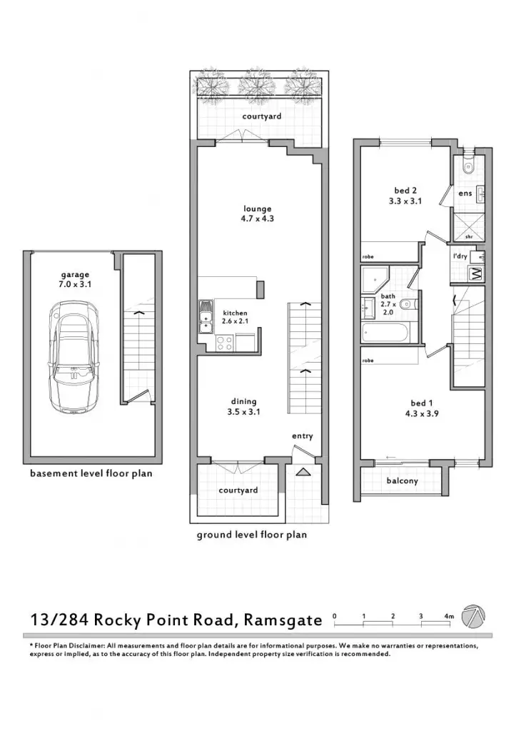 Floorplan of Homely townhouse listing, 13/284 Rocky Pt Rd (Cnr Dillon St), Ramsgate NSW 2217