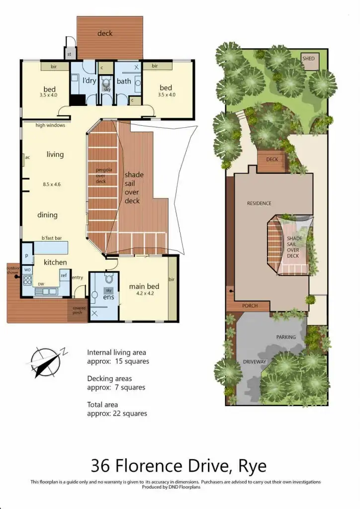 Floorplan of Homely house listing, 36 Florence Drive, Rye VIC 3941