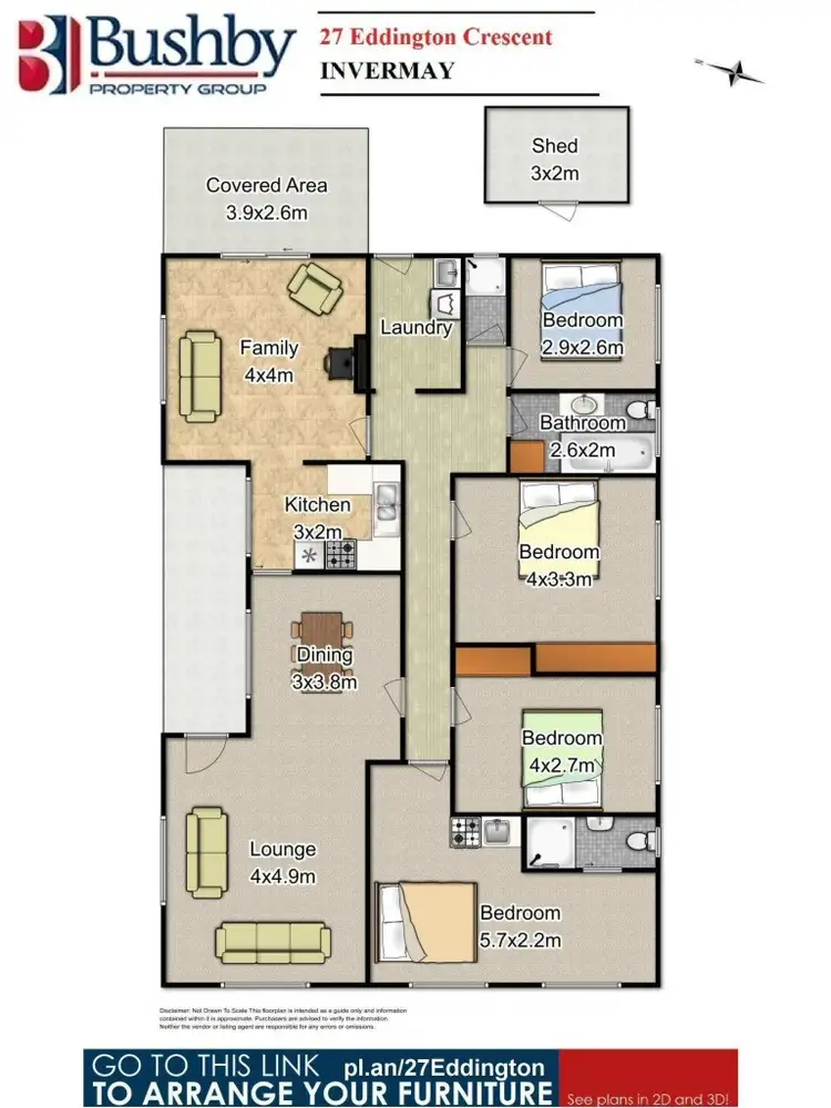 Floorplan of Homely house listing, 27 Eddington Crescent, Invermay TAS 7248