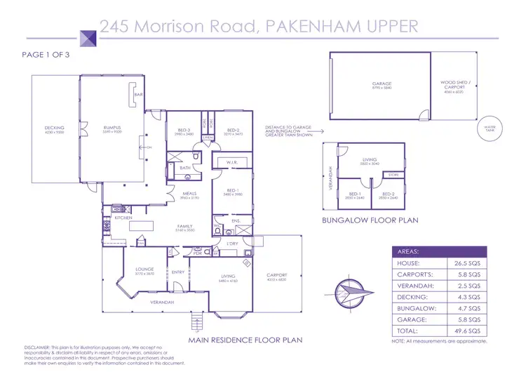 Floorplan of Homely house listing, 245 Morrison Road, Pakenham Upper VIC 3810
