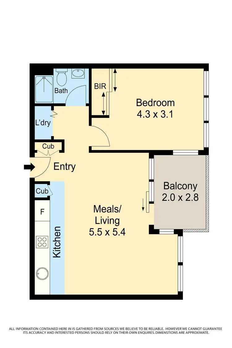 Floorplan of Homely apartment listing, 409/13 Point Park Crescent, Docklands VIC 3008