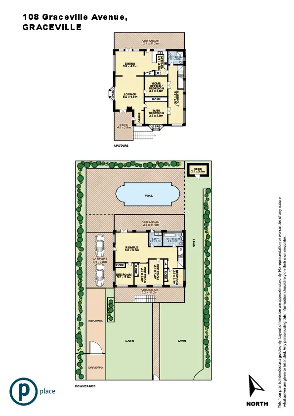 Floorplan of Homely house listing, 108 Graceville Avenue, Graceville QLD 4075