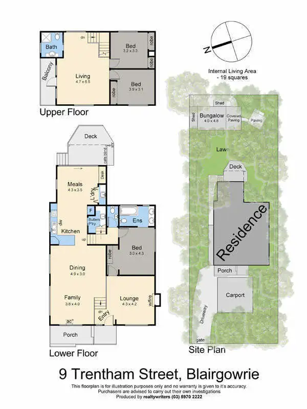 Floorplan of Homely house listing, 9 Trentham Street, Blairgowrie VIC 3942
