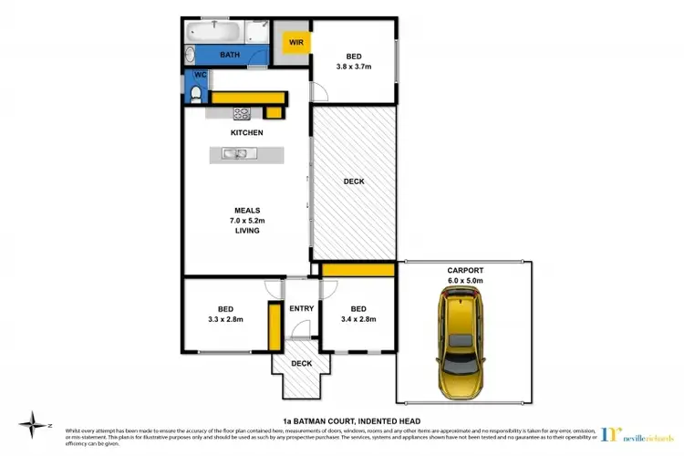 Floorplan of Homely house listing, 1A Batman Court, Indented Head VIC 3223