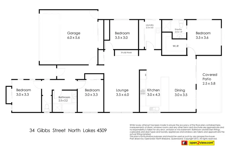 Floorplan of Homely house listing, 35 Gibbs Street, North Lakes QLD 4509
