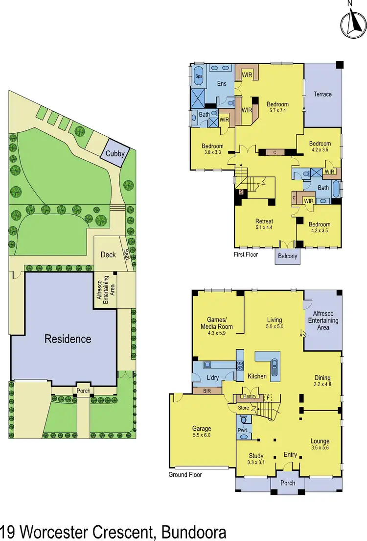 Floorplan of Homely house listing, 19 Worcester Crescent, Bundoora VIC 3083
