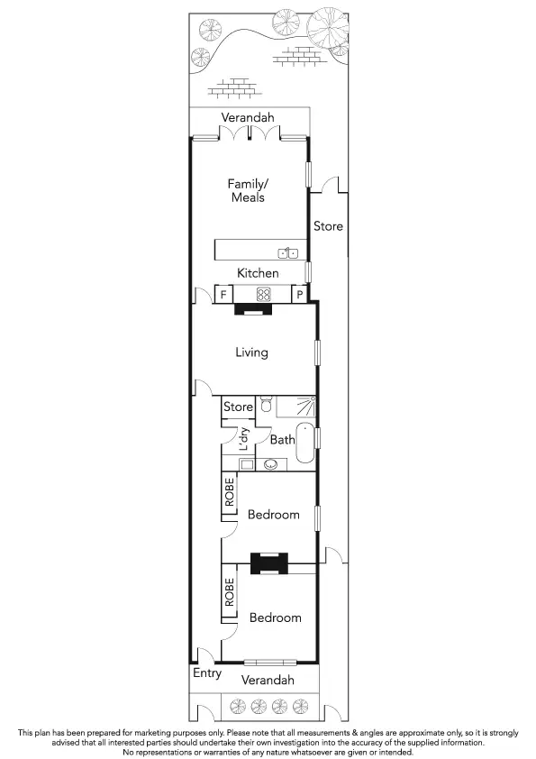 Floorplan of Homely house listing, 124 Mills Street, Albert Park VIC 3206