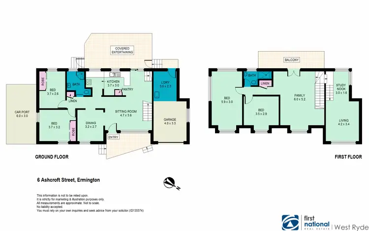 Floorplan of Homely house listing, 6 Ashcroft Street, Ermington NSW 2115