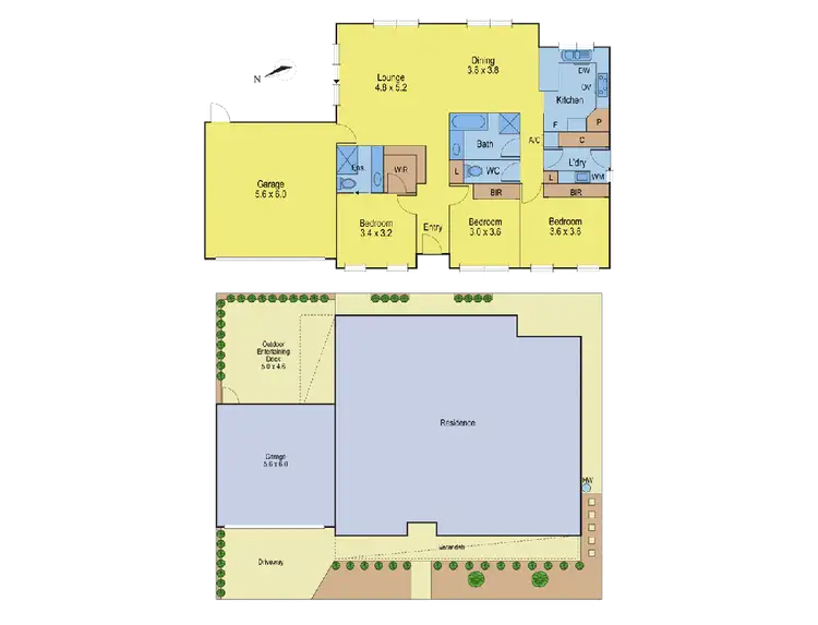 Floorplan of Homely unit listing, 1/2 Exeter Grove, Belmont VIC 3216