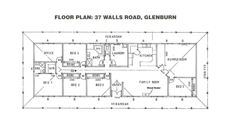 Floorplan of Homely house listing, 37 Walls Road, Glenburn VIC 3717