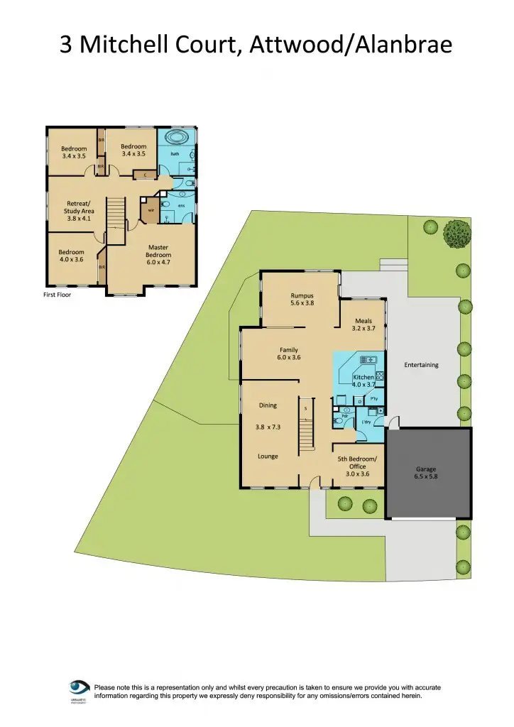 Floorplan of Homely house listing, 3 Mitchell Court (Alanbrae), Attwood VIC 3049