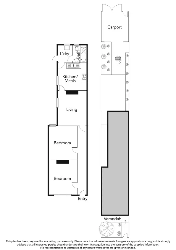Floorplan of Homely house listing, 102 Derham Street, Port Melbourne VIC 3207