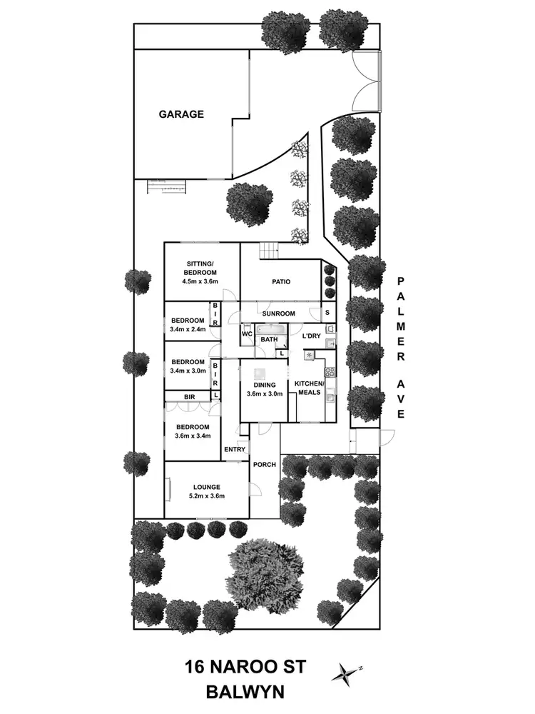 Floorplan of Homely house listing, 16 Naroo Street, Balwyn VIC 3103