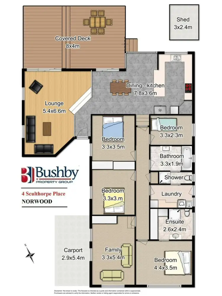 Floorplan of Homely house listing, 4 Sculthorpe Place, Norwood TAS 7250
