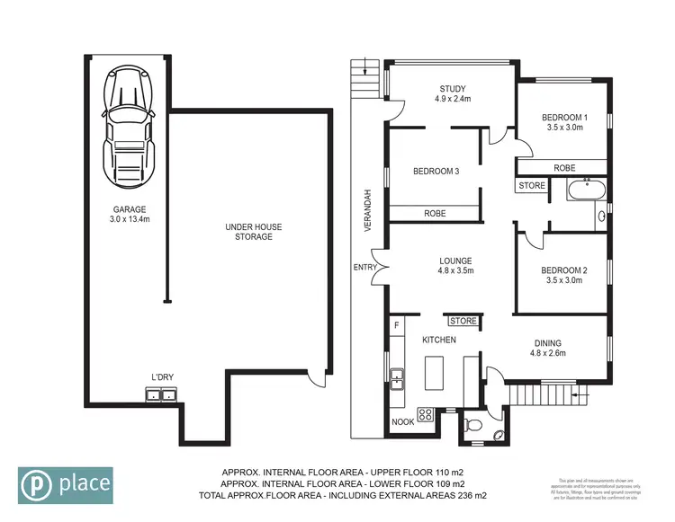 Floorplan of Homely house listing, 48 Oakmere Street, Nudgee QLD 4014