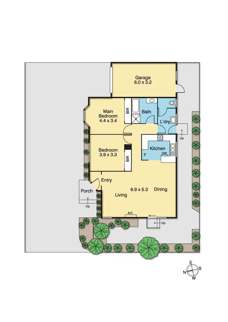 Floorplan of Homely townhouse listing, 2/14-16 Parker Street, Pascoe Vale VIC 3044