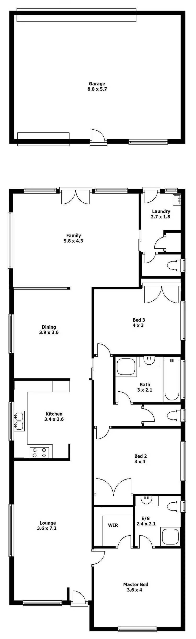 Floorplan of Homely house listing, 9 Gossett Street, Wagga Wagga NSW 2650