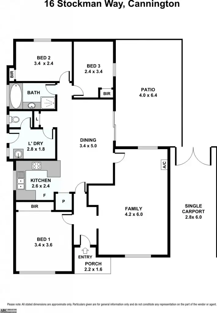 Floorplan of Homely house listing, 16 Stockman Way, Cannington WA 6107