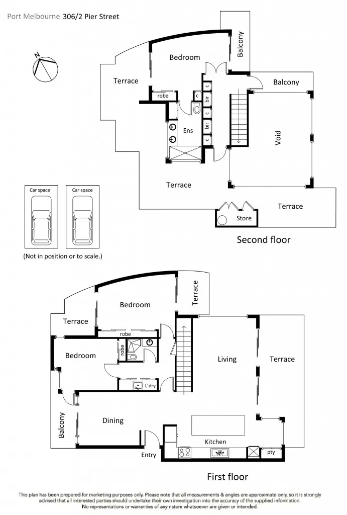 Floorplan of Homely apartment listing, 306/2 Pier Street, Port Melbourne VIC 3207