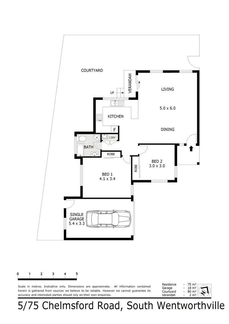 Floorplan of Homely house listing, 5/75 Chelmsford Rd, South Wentworthville NSW 2145