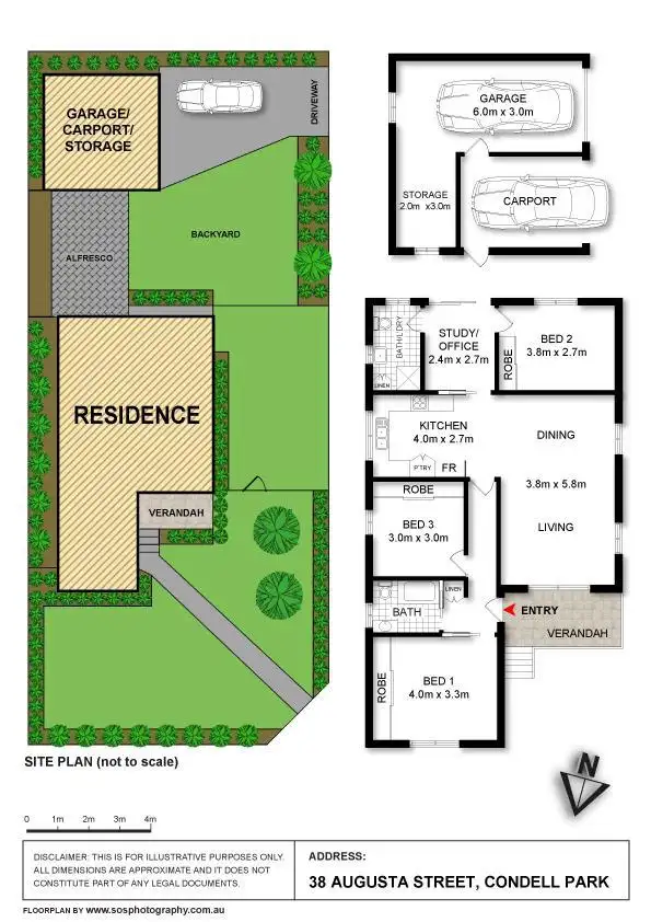 Floorplan of Homely house listing, 38 Augusta Street, Condell Park NSW 2200