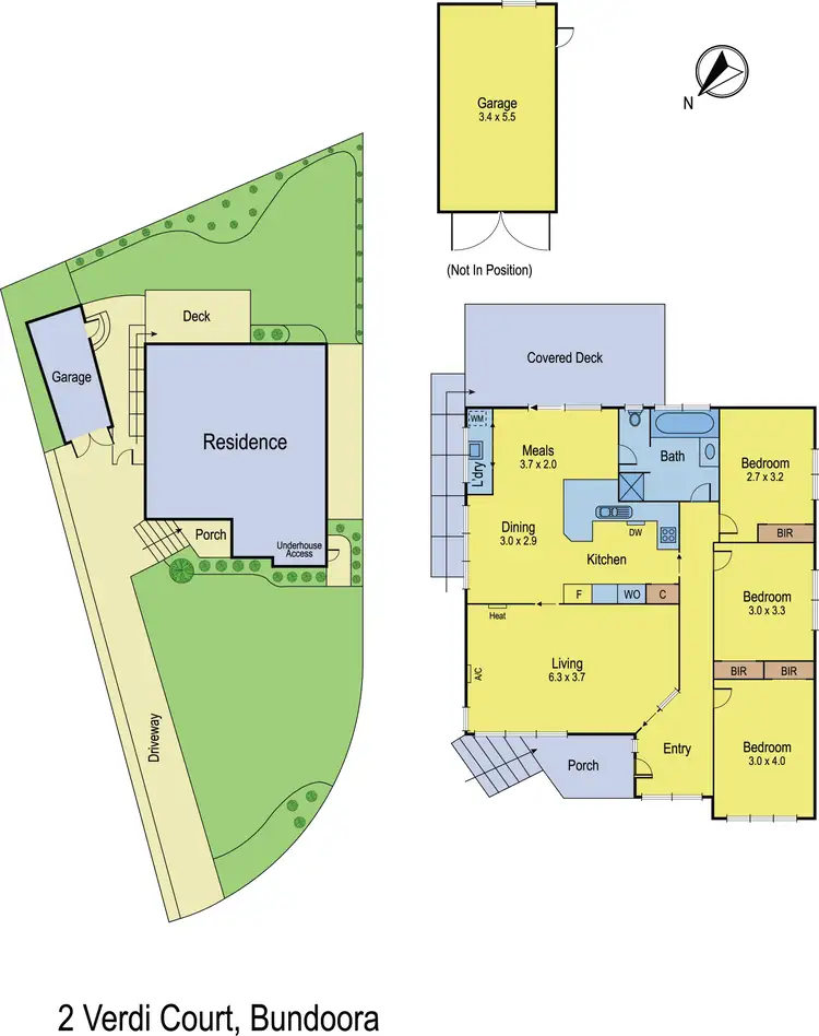 Floorplan of Homely house listing, 2 Verdi Court, Bundoora VIC 3083