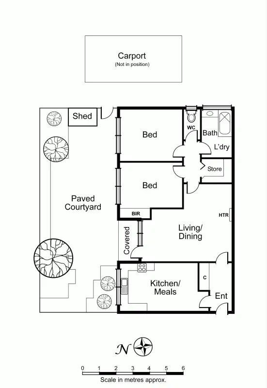 Floorplan of Homely apartment listing, 3/198 Grange Road, Carnegie VIC 3163