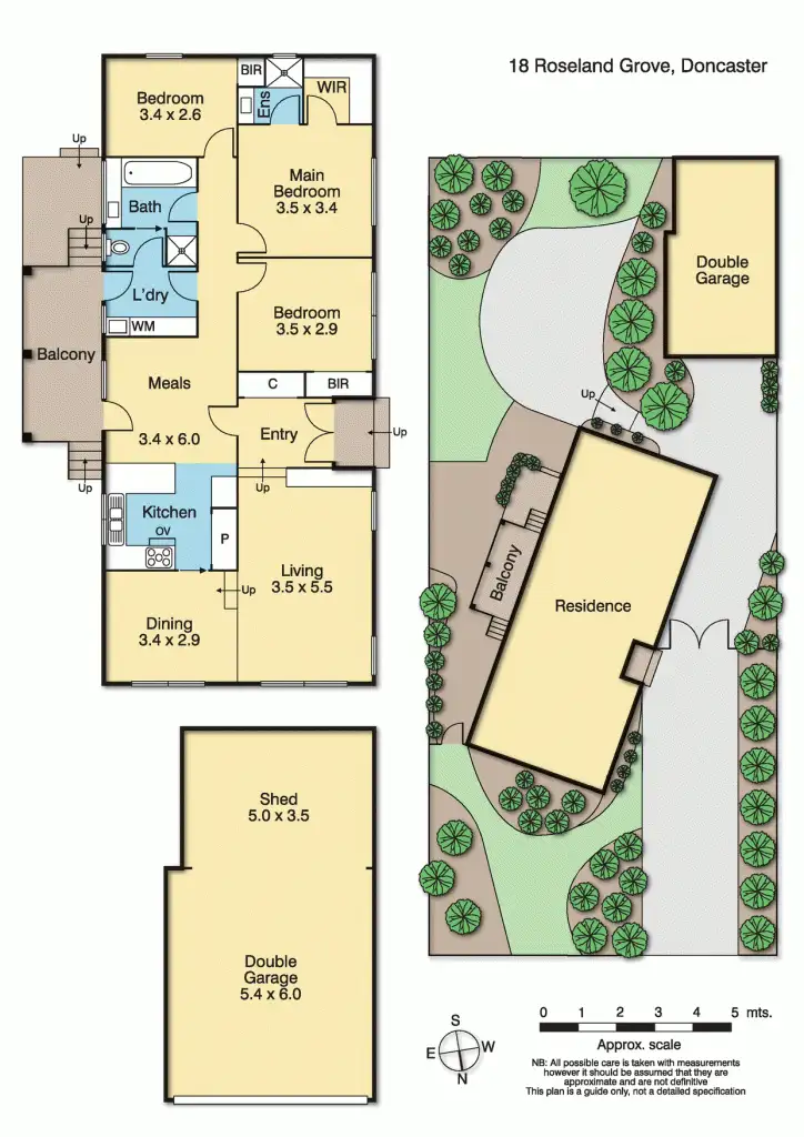 Floorplan of Homely house listing, 18 Roseland Grove, Doncaster VIC 3108
