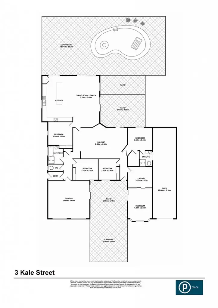 Floorplan of Homely house listing, 3 Kale Street, Springfield QLD 4300