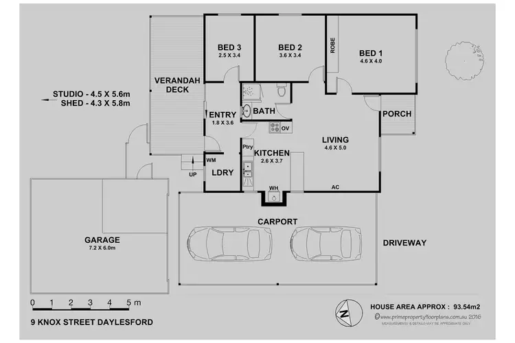 Floorplan of Homely house listing, 9 Knox Street, Daylesford VIC 3460