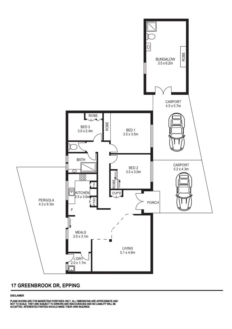 Floorplan of Homely house listing, 17 Greenbrook Drive, Epping VIC 3076