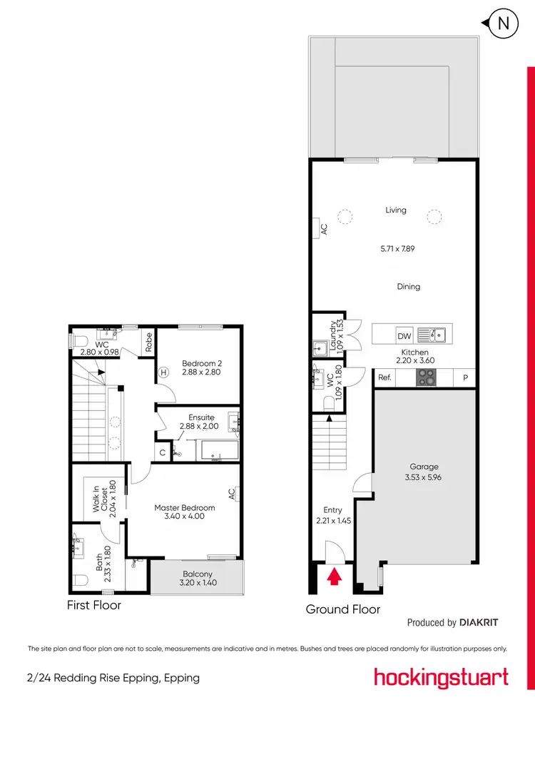 Floorplan of Homely house listing, 2/24 Redding Rise, Epping VIC 3076