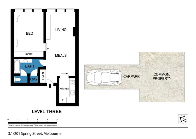 Floorplan of Homely apartment listing, 3.1/201 Spring Sreet, Melbourne VIC 3000