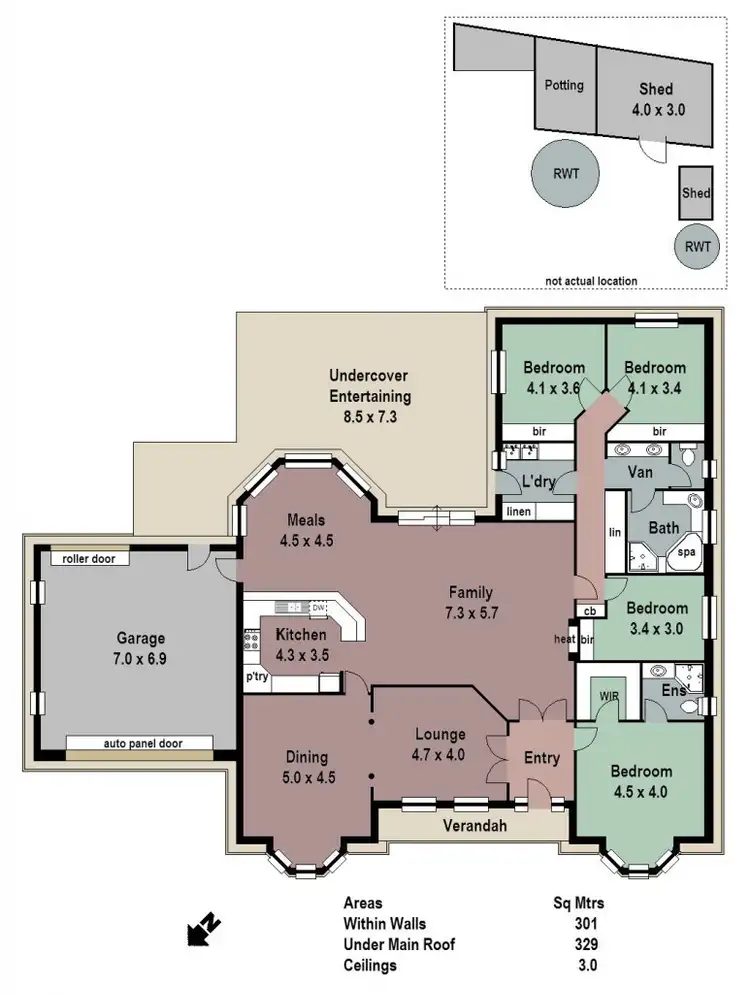 Floorplan of Homely house listing, 86 Grevillea Way, Woodside SA 5244