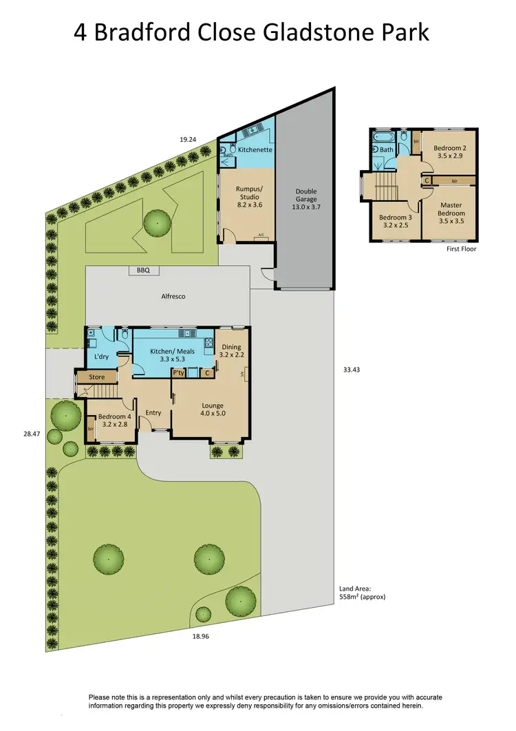 Floorplan of Homely house listing, 4 Bradford Close, Gladstone Park VIC 3043