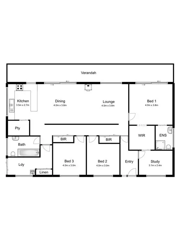 Floorplan of Homely house listing, 13 Grandview Crescent, Kinglake VIC 3763