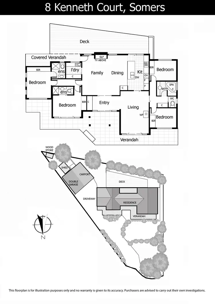 Floorplan of Homely house listing, 8 Kenneth Court, Somers VIC 3927