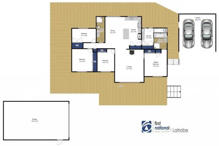 Floorplan of Homely house listing, 5 Cooks Road, Callignee VIC 3844