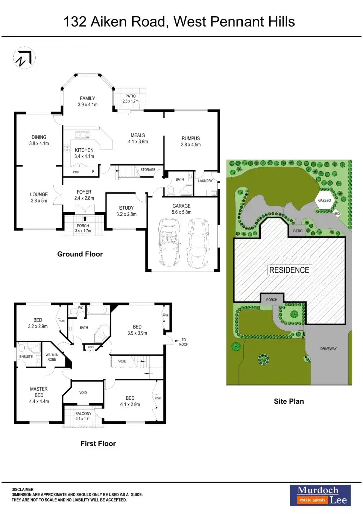 Floorplan of Homely house listing, 132 Aiken Road, West Pennant Hills NSW 2125