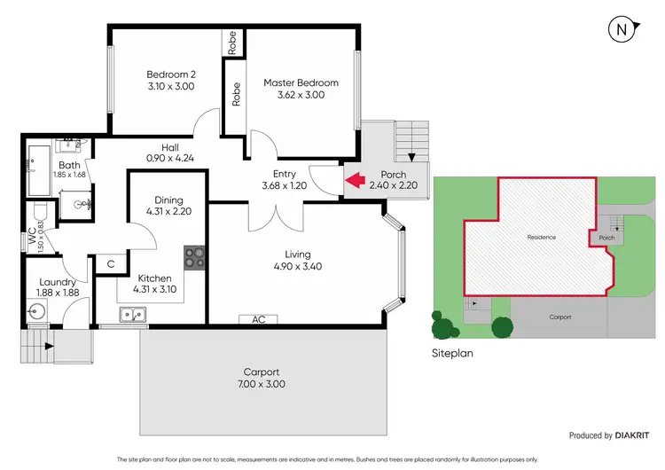 Floorplan of Homely unit listing, 2/6 Simpsons Road, Box Hill VIC 3128