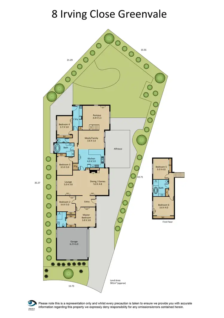 Floorplan of Homely house listing, 8 Irving Close, Greenvale VIC 3059
